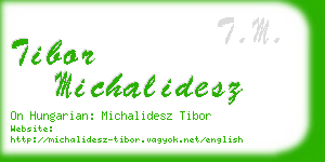 tibor michalidesz business card